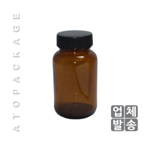 갈색유리 광구병 250ml 플라스틱마개 (1box-105개)