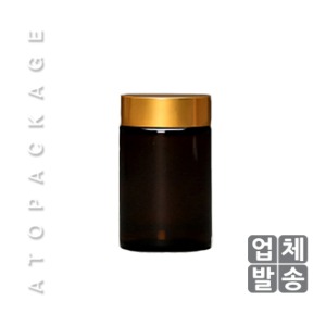 갈색유리 엑기스병 240g 플라스틱마개 (1box-40개)