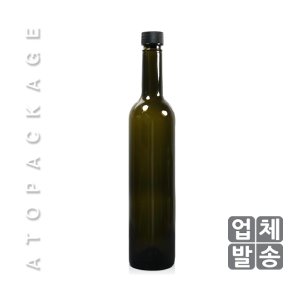 갈색유리 와인병_500ml (1box-35개)
